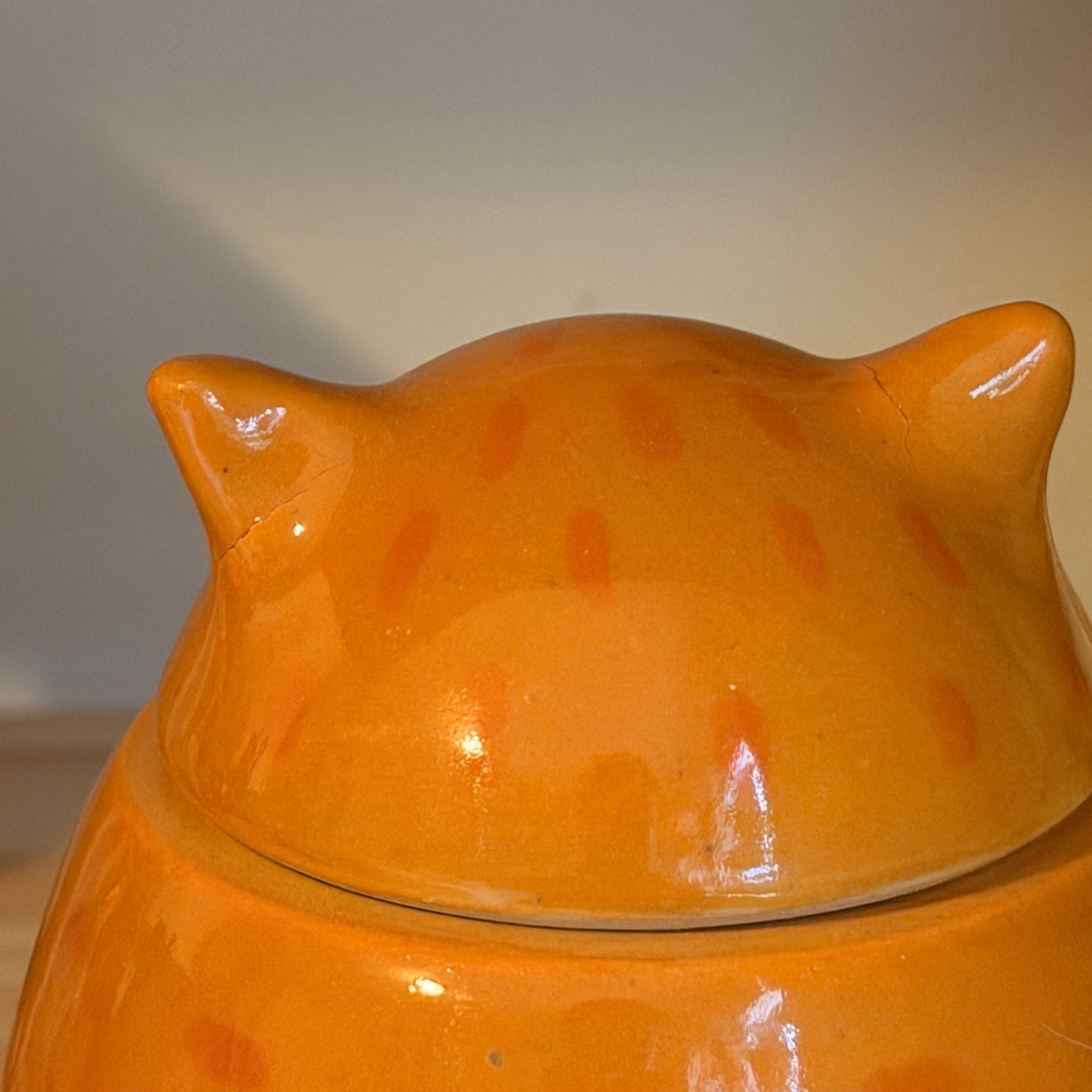 *B-Grade* Orange Cat Jar