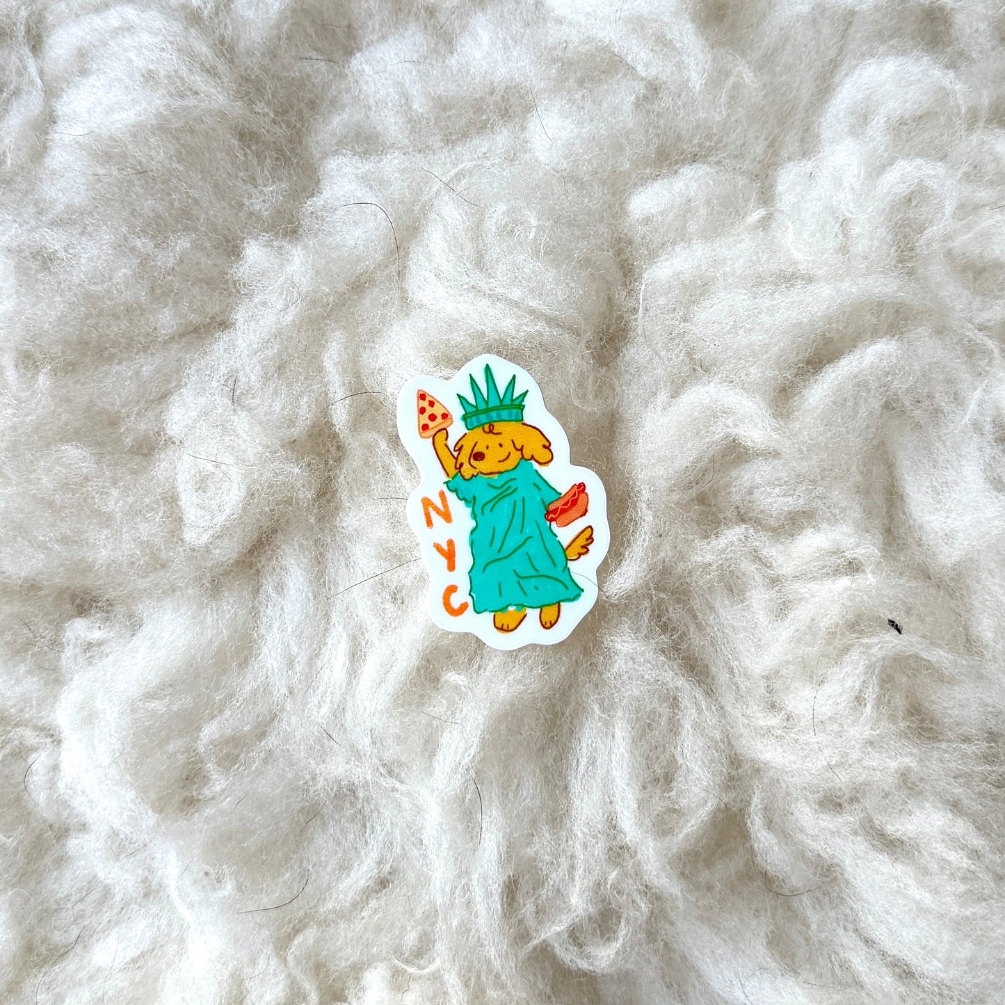 Statue of Liberty Dog Sticker