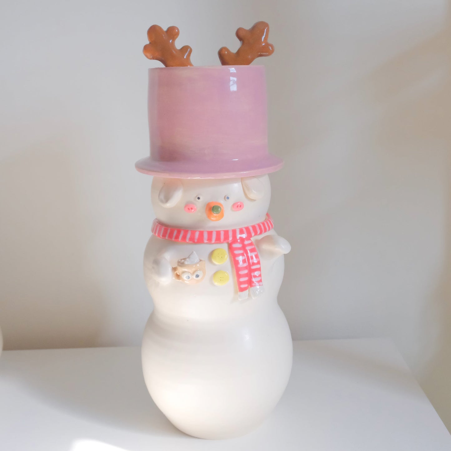 Snowman Dog Jar