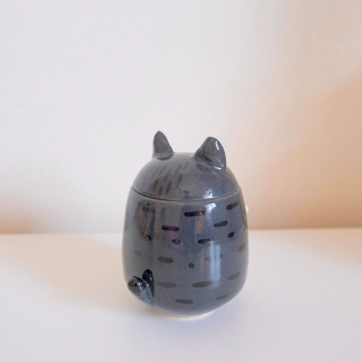 Gray Tabby Cat Jars
