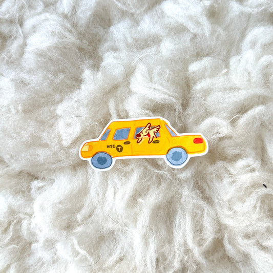 NYC Taxi Dog Sticker